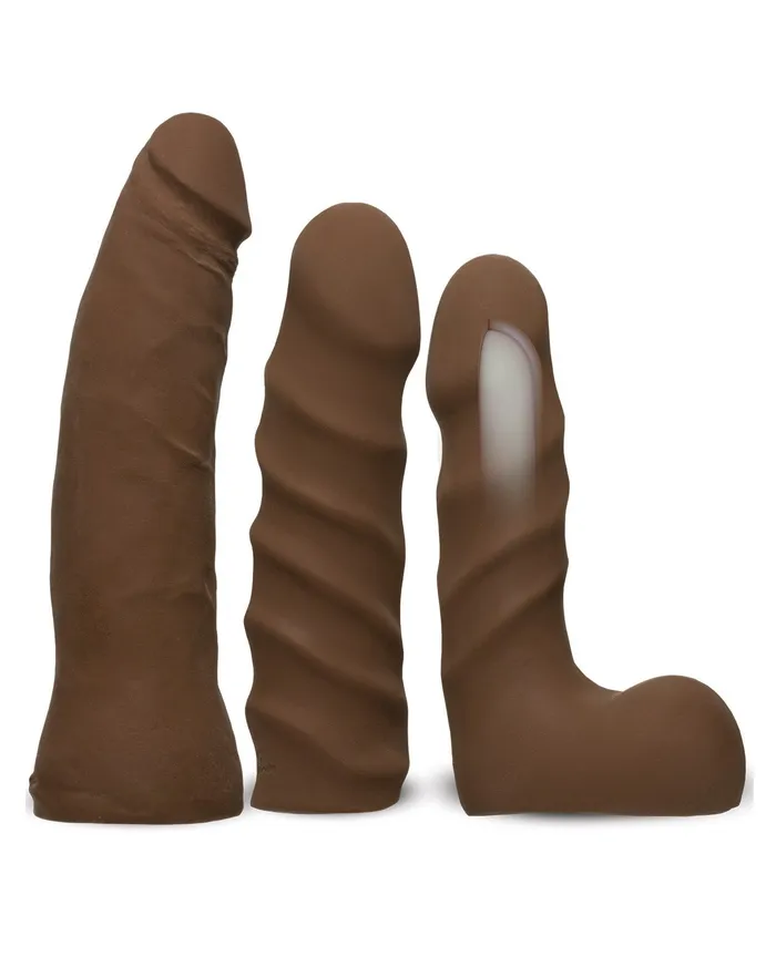 Dildos | Vac-U-Lock Dual Density Starter Set - Chocolate - Vac-U-lock