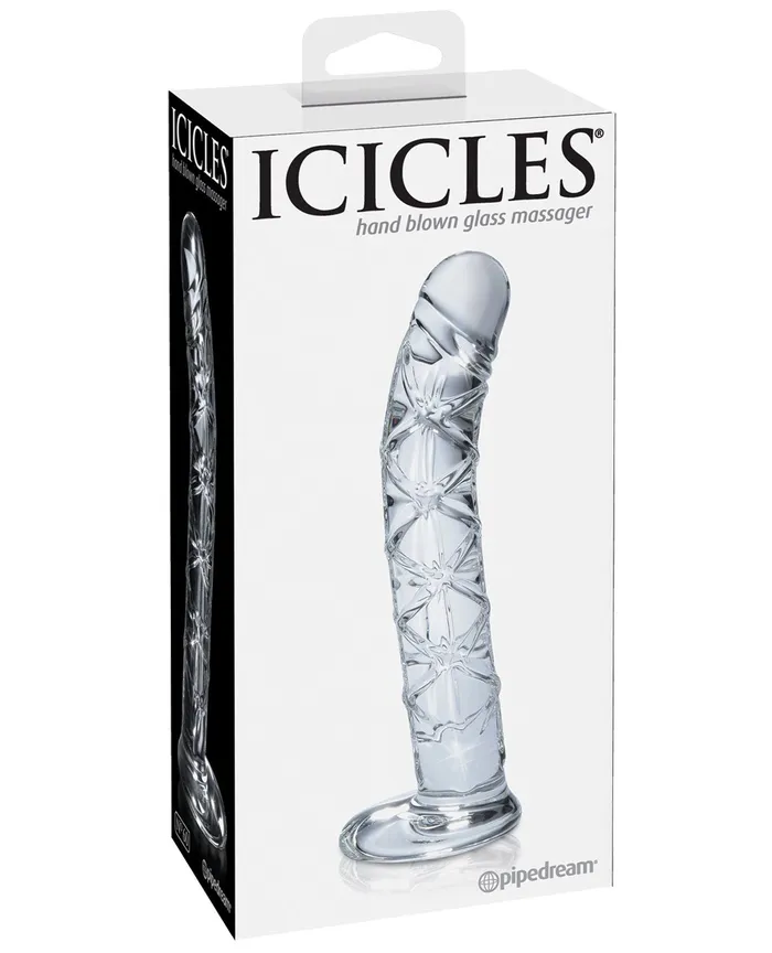 Icicles Dildos Icicles No 60 Hand Blown Glass G Spot Dong Clear