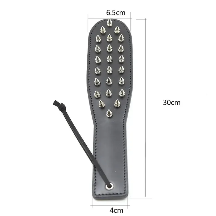 Sharp Spiked PU Leather Paddle | Factory-direct Restraints